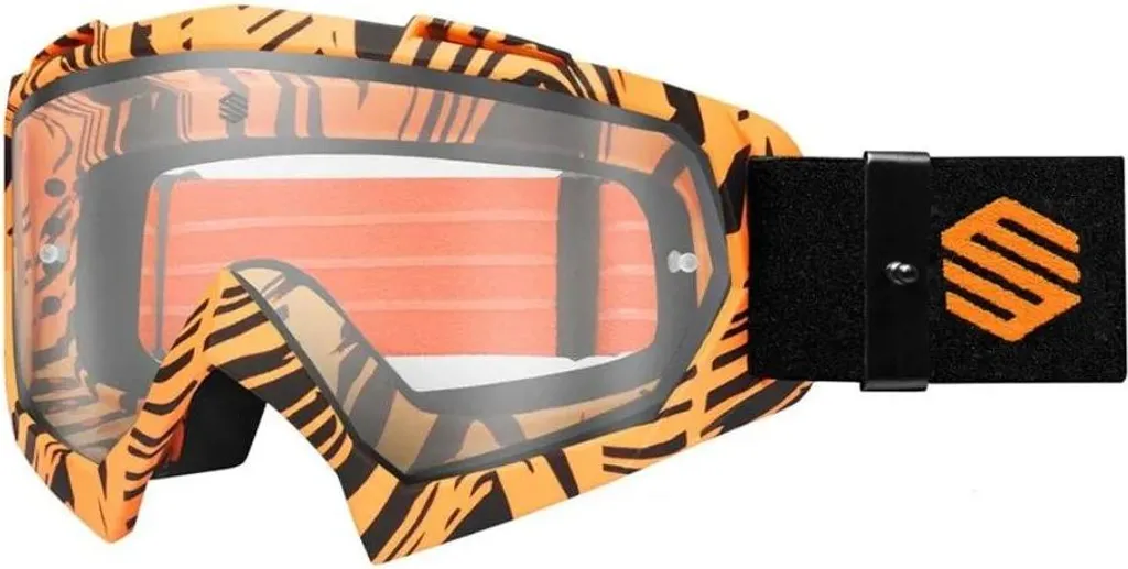 Masque de ski Siroko H1 Tigra Orange Clair CAT0 pour Hommes Sport