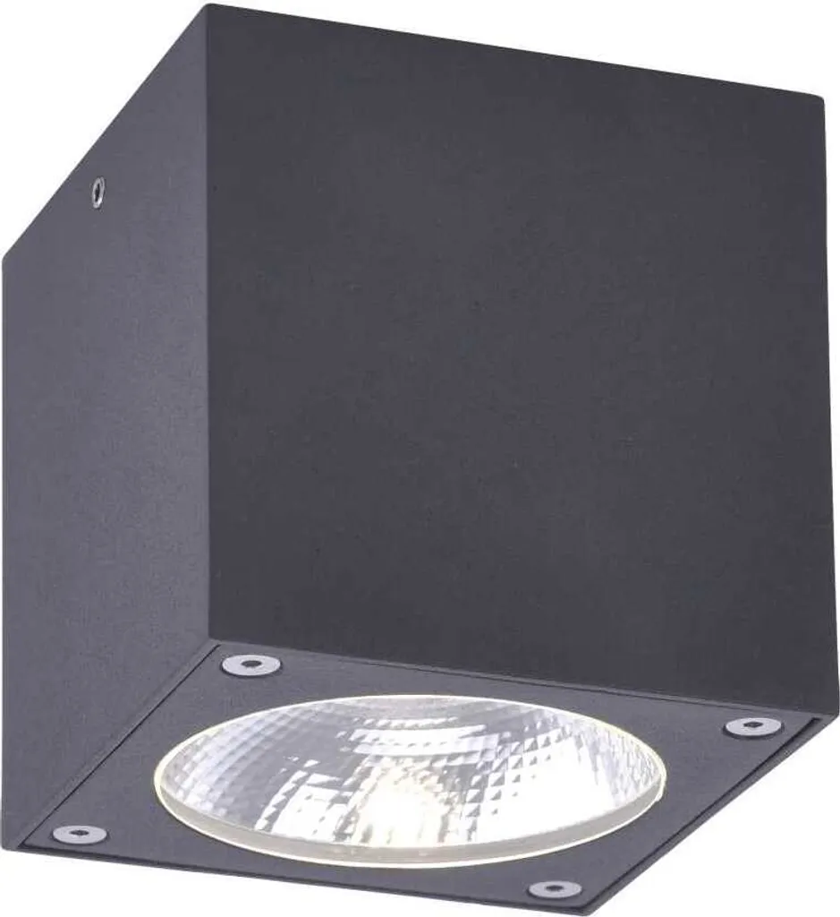 Applique Murale Extérieure LED Carrée Georg Aluminium Anthracite IP54