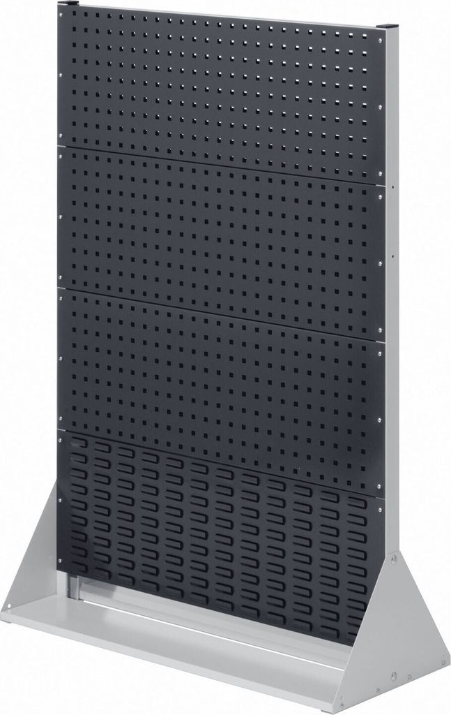 Kappes RasterPlan Stellwände doppelseitig Größe #4 - 6x Lochplatten 2x Schlitzplatten Anthrazitgrau RAL 7016