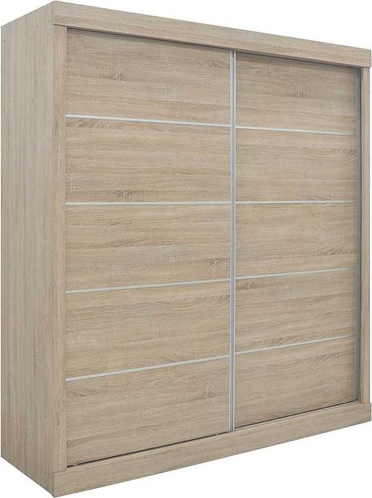 Schiebetürenschrank 'Mike' - Sonoma-Ausführung | H197,5 x B182,5 x T52,5 cm