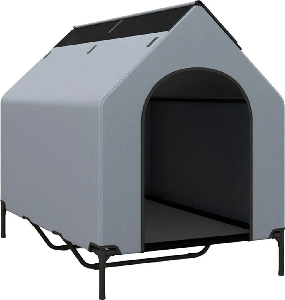 Abri extérieur pour chien et couchage surélevé, grand format 132cm
