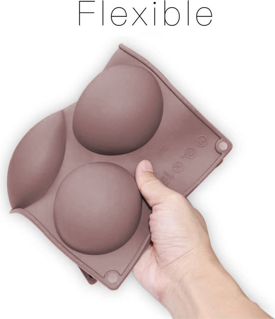Extra große 5-fach-Halbkugel-Silikonform, 3 Packungen Produktbild 3