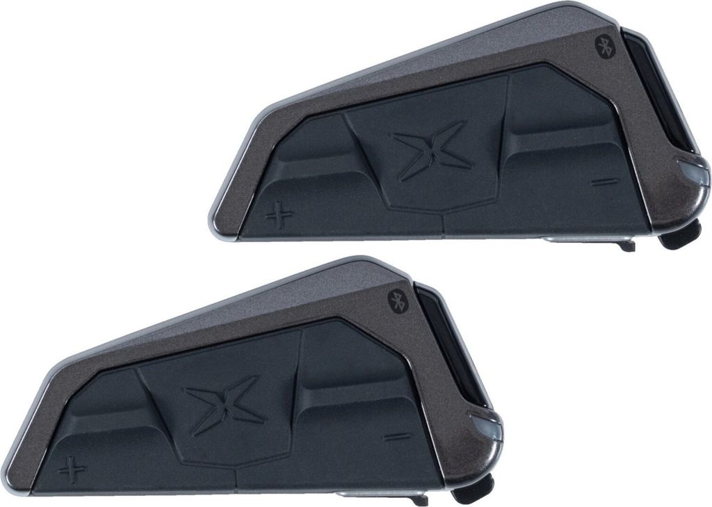 Two communication devices are shown side-by-side against a white background.