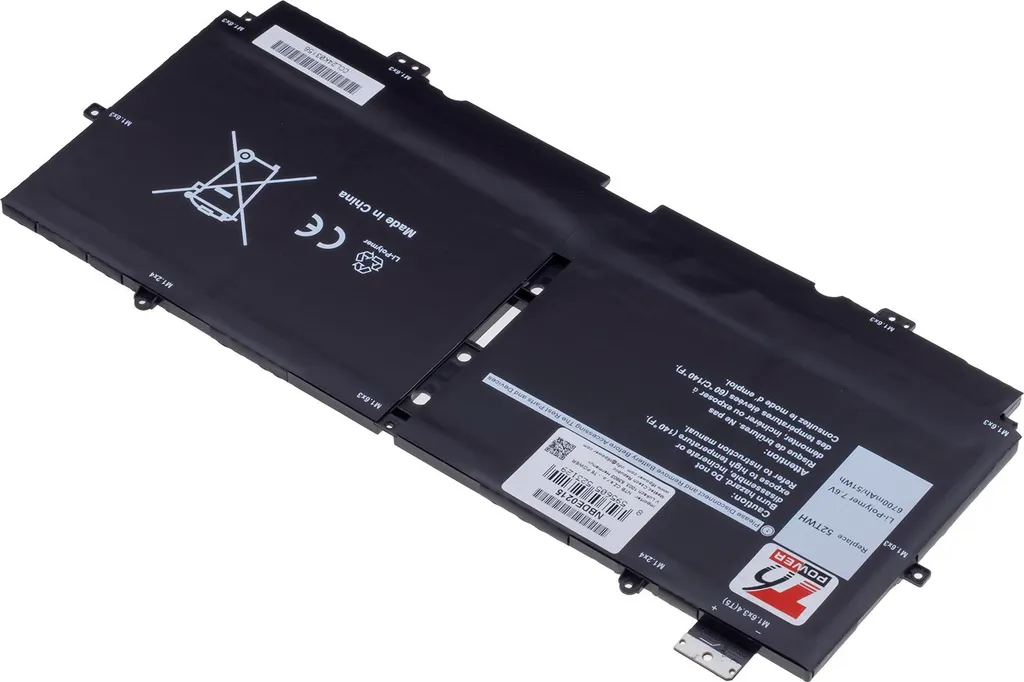 Batterie T6 Power Dell XPS 13 7390 2in1 - 6710mAh 51Wh Haute Qualité