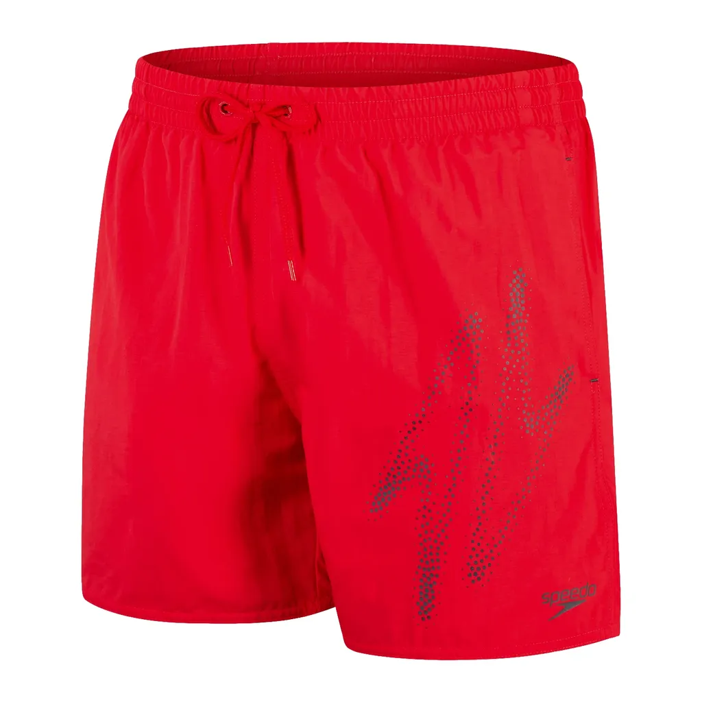 Short de bain Speedo anti-chlore Hyperboom Plmt 16" Rouge/Gris XXL
