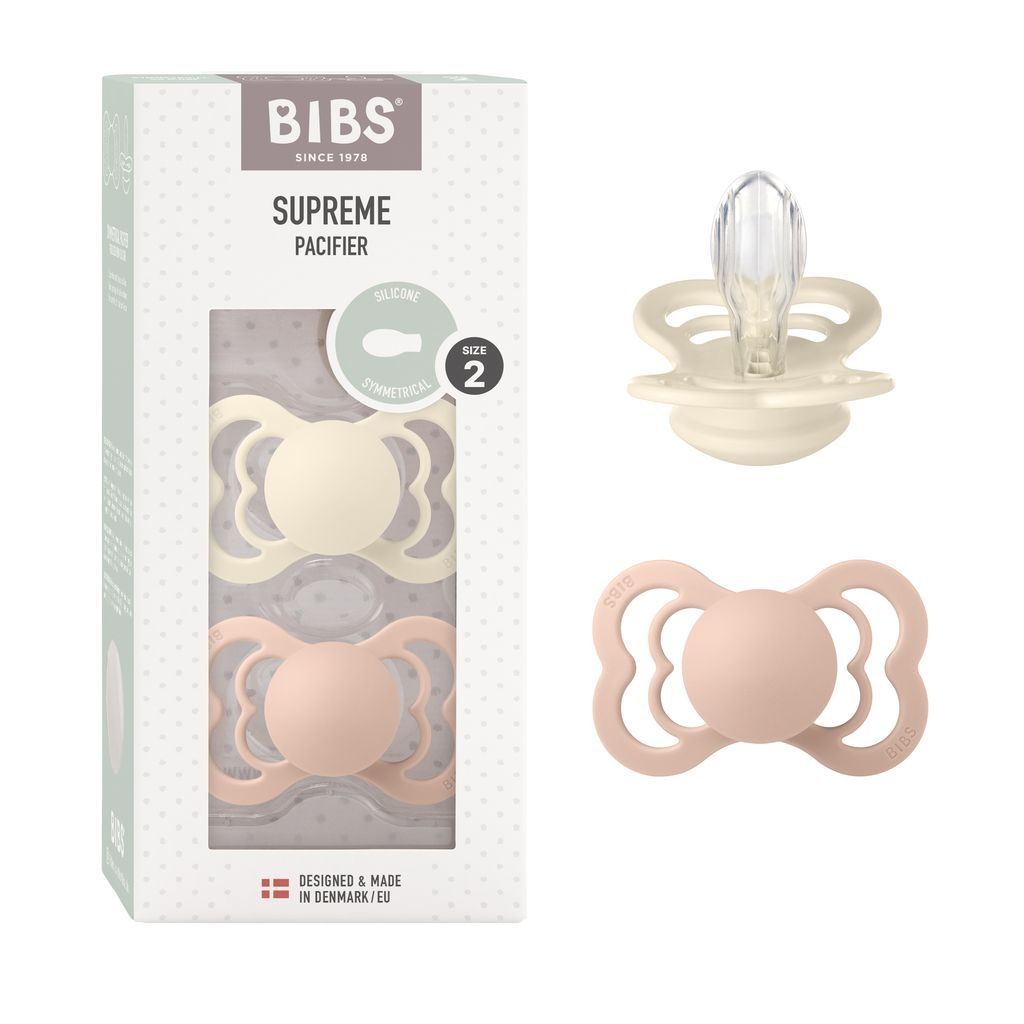 BIBS 260216 Supreme 6M+ Silikon-Schnuller, BPA-frei