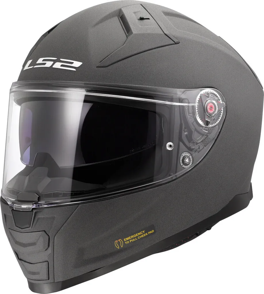 Casque LS2 FF811 Vector II Concrete Graphite XXS : Intégral Premium Sport