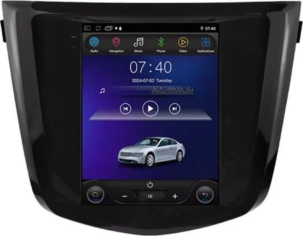 Autoradio mit Bluetooth und CarPlay für Nissan Qashqai J11 / X-Trail T32 (2013–2017) – Kompatibel mit Apple und Android – Stereoanlage – N...