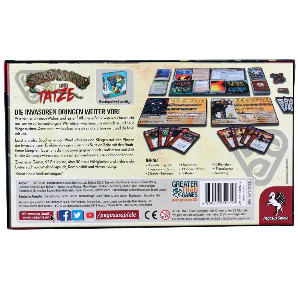 Spirit Island: Ast und Tatze [Erweiterung] Produktbild 2