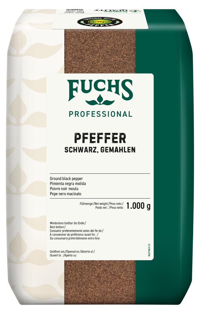 Fuchs Professional Pfeffer schwarz gemahlen fruchtig Produktbild 