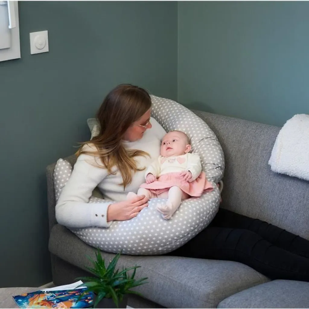Coussin de maternité ThermoBaby Coloré - Accessoire de Repos Bébé 105cm - 2