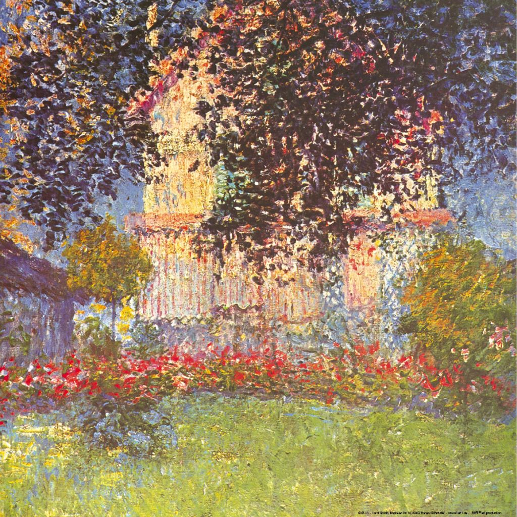 Claude Monet Kunstdruck Bild - Das Haus Von Monet In Argenteuil, 1876 (40 x 40 cm)