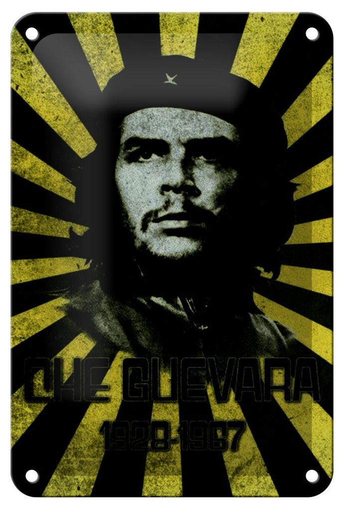 Blechschild Retro 12x18cm Che Guevara 1928-1967 Kuba