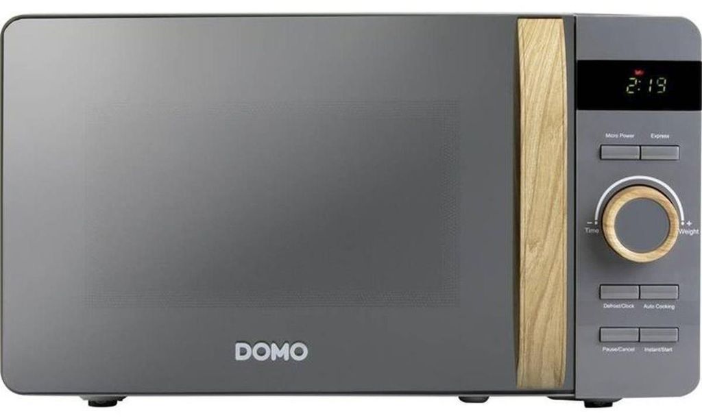 Microwave - DOMO - DO3420 - Gray with wood finish - W45.1 x Productafbeelding 