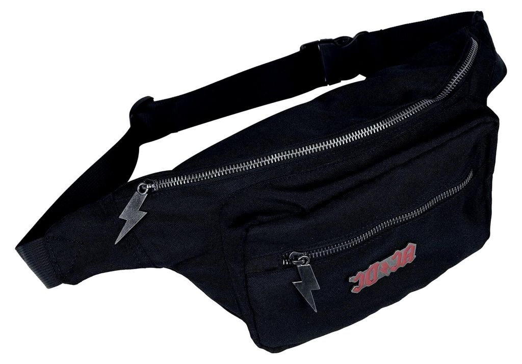 Logo Uni Gürteltasche schwarz 100% Polyester Band-Merch, Bands, Festival, Geschenke