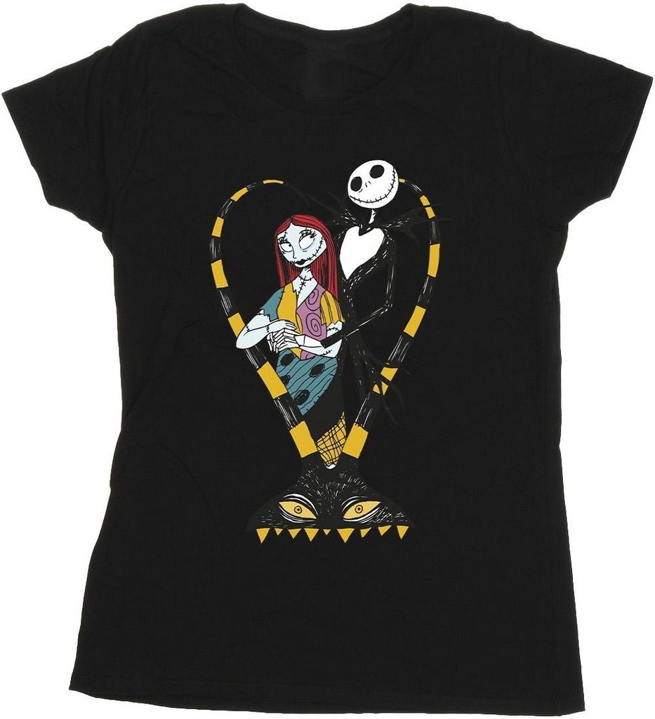 The Nightmare Before Christmas - T-Shirt für Damen BI35710 (L) (Schwarz)