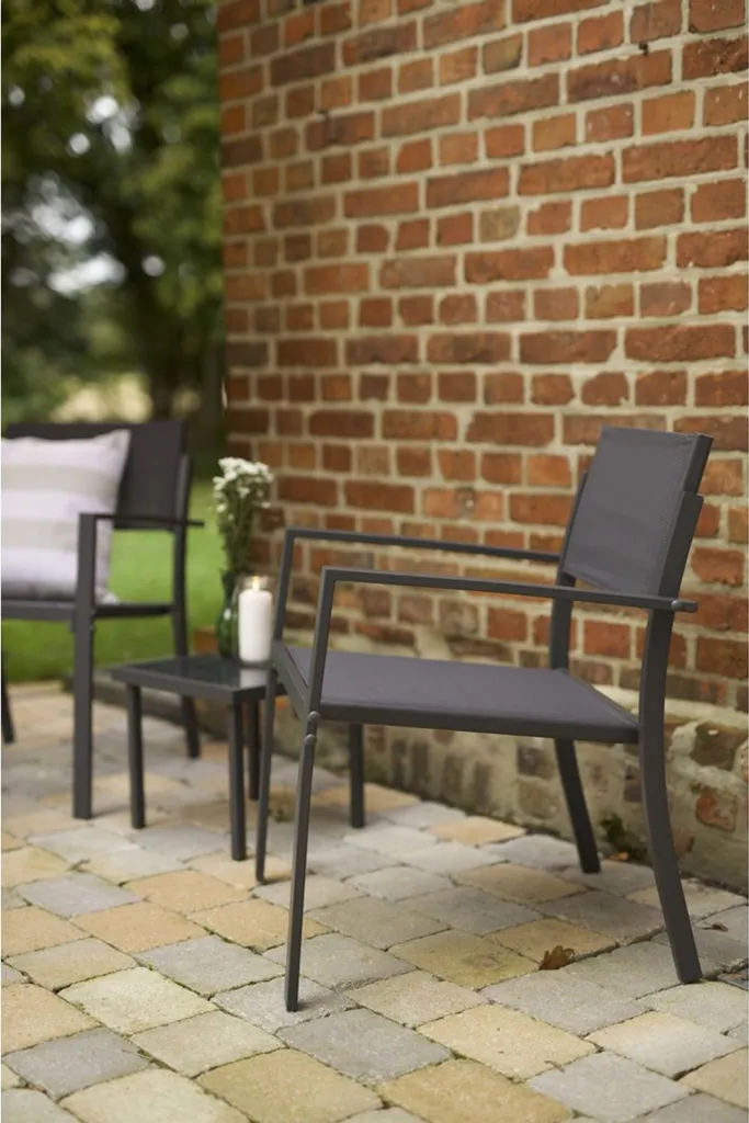 Ensemble table et chaises de jardin pour petit balcon et terrasse
