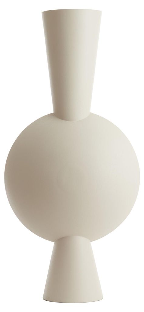 Vaso KAVANDU in metallo crema di Light & Living – 47x26x100 Immagine del prodotto 