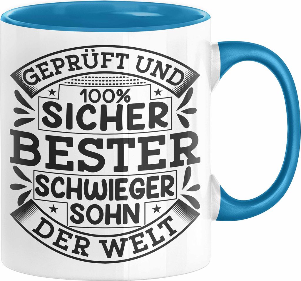 Schwiegersohn Tasse Geschenk Bester Schwiegersohn Der Welt (Blau)