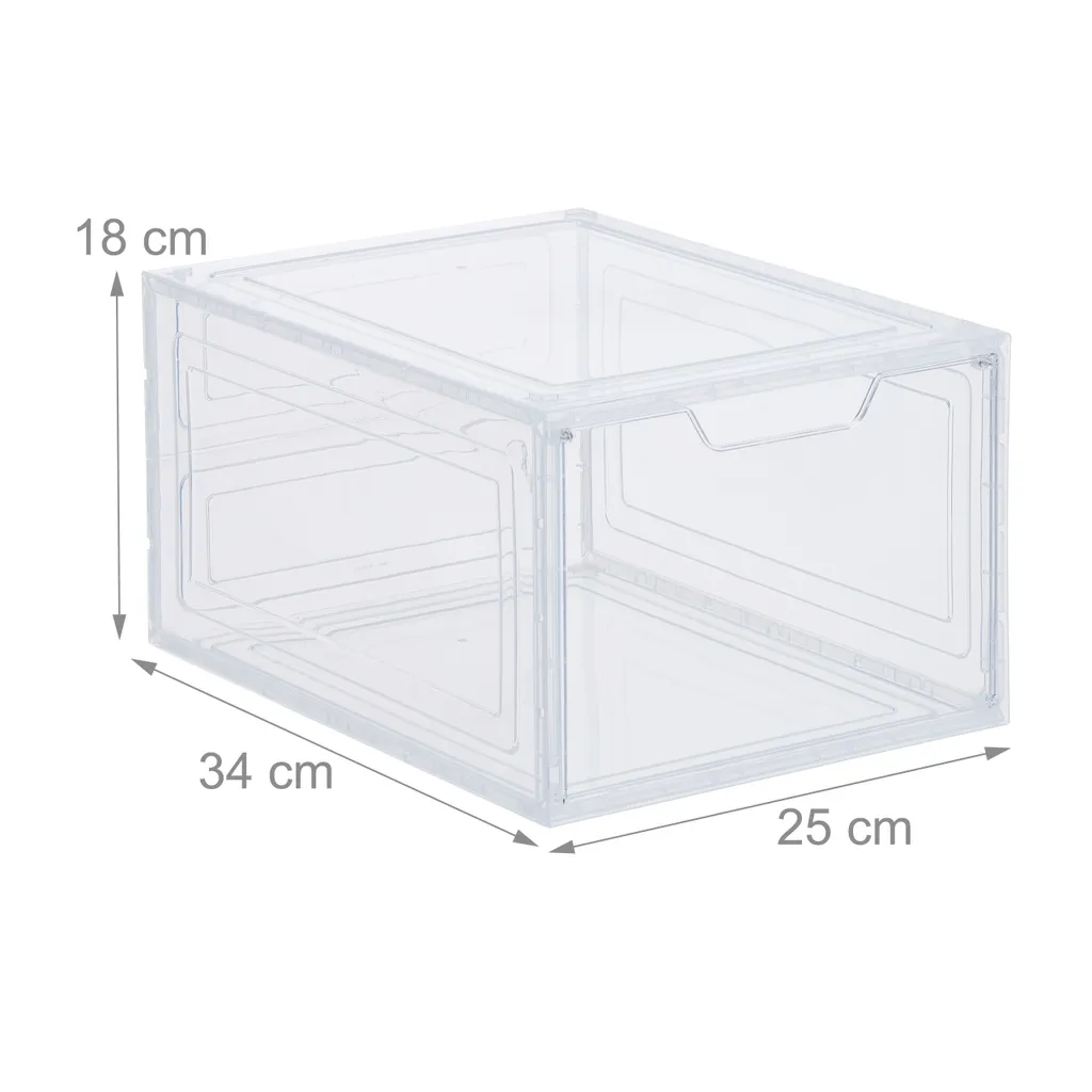 Organiser ses chaussures dans le dressing : set de 6 boîtes modulables