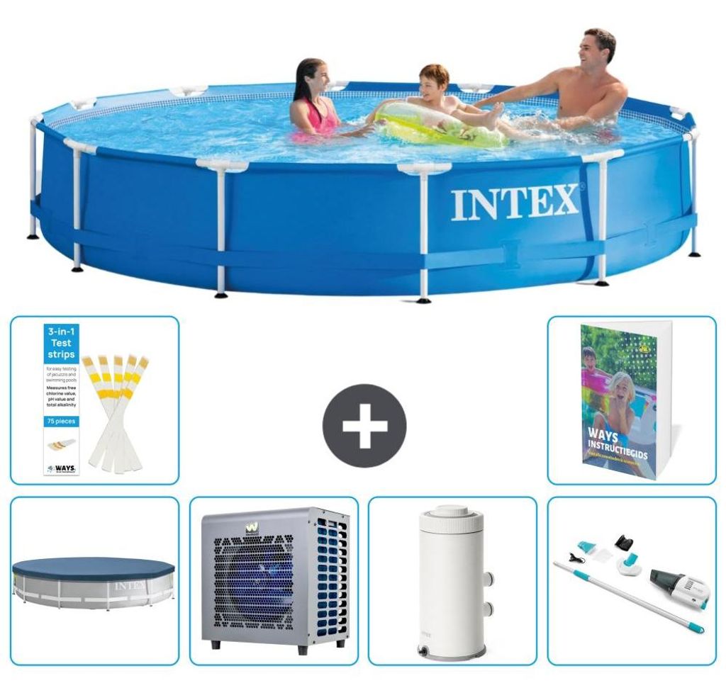 Frame Pool Rund - 366x76 cm - 7-teilig S25