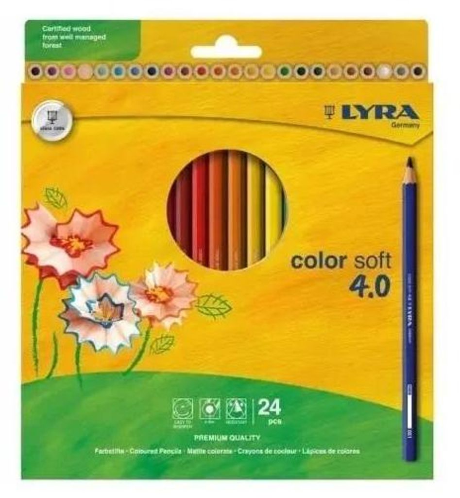 Pastelli Color Soft 4.0 Hangable, 24 colori - Lyra Immagine del prodotto 