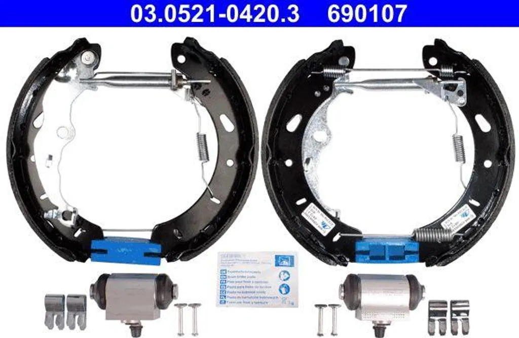 Jeu de mâchoires de frein ATE haute friction pour Ford B-Max Focus