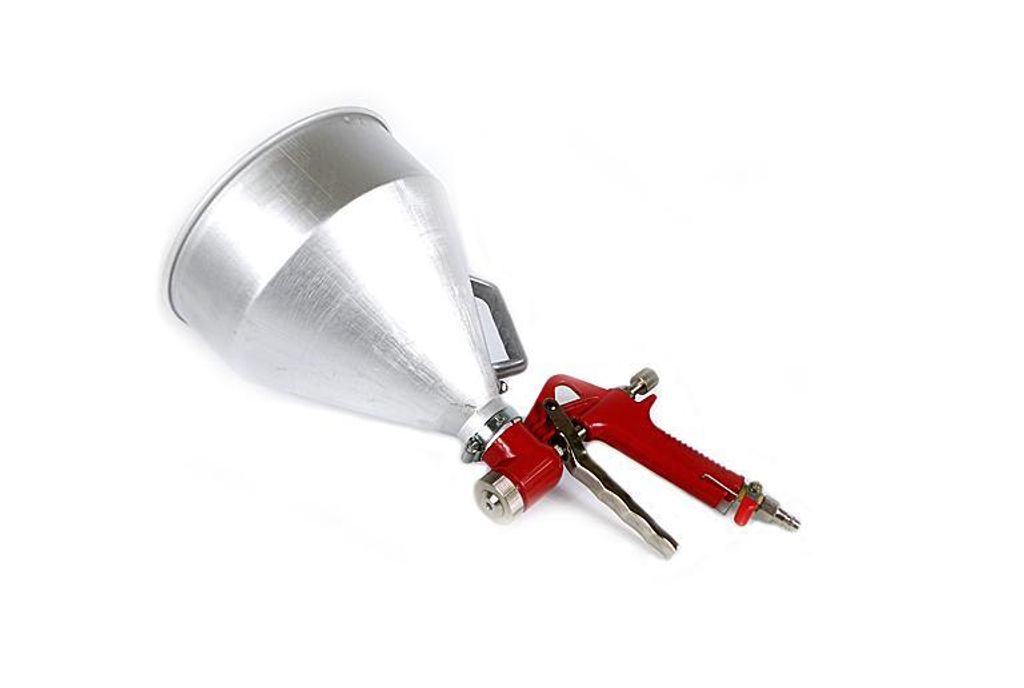 Pistolet do tynków zbiornik metalowy silver