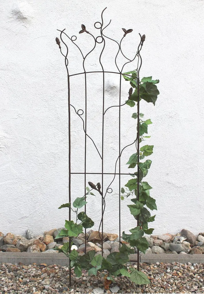 Treillis de Jardin en Métal H-136 cm - Clôture et Support Plantes