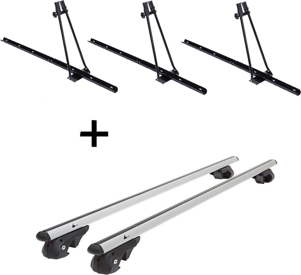 3x Fahrradträger ORION + Dachträger VDP004 L kompatibel mit für VW Golf V Variant 1K 2003-*2008