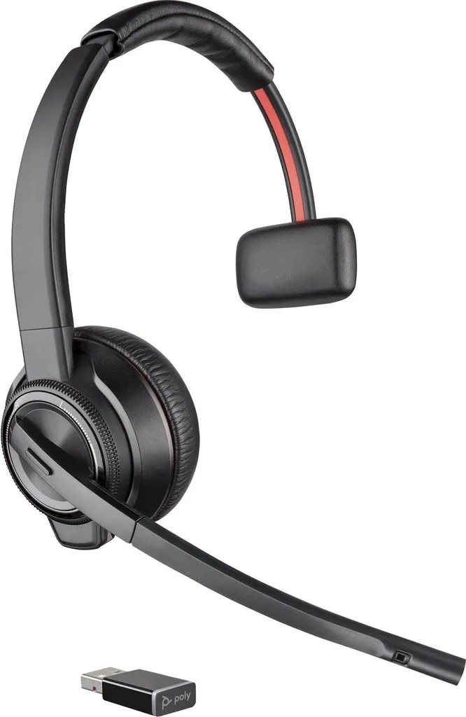 Poly Savi 8210 Office Casque DECT antibruit avec Bluetooth Noir