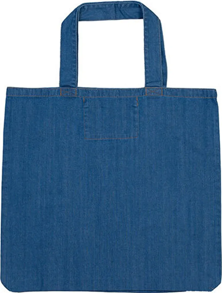 Mantis M196 Borsa Denim Oversize - Shopper Cotone Bio 50x46 cm