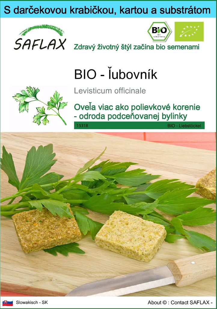 SAFLAX Darčeková sada - BIO - ľubovník - Levisticum Obrázok produktu 