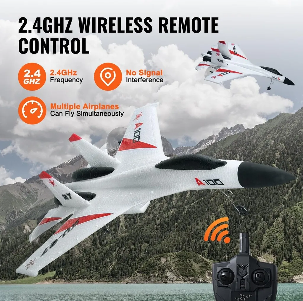 Avion RC résistant aux crashs en mousse EPP - Pilotage facile mode 3D/6G - 5