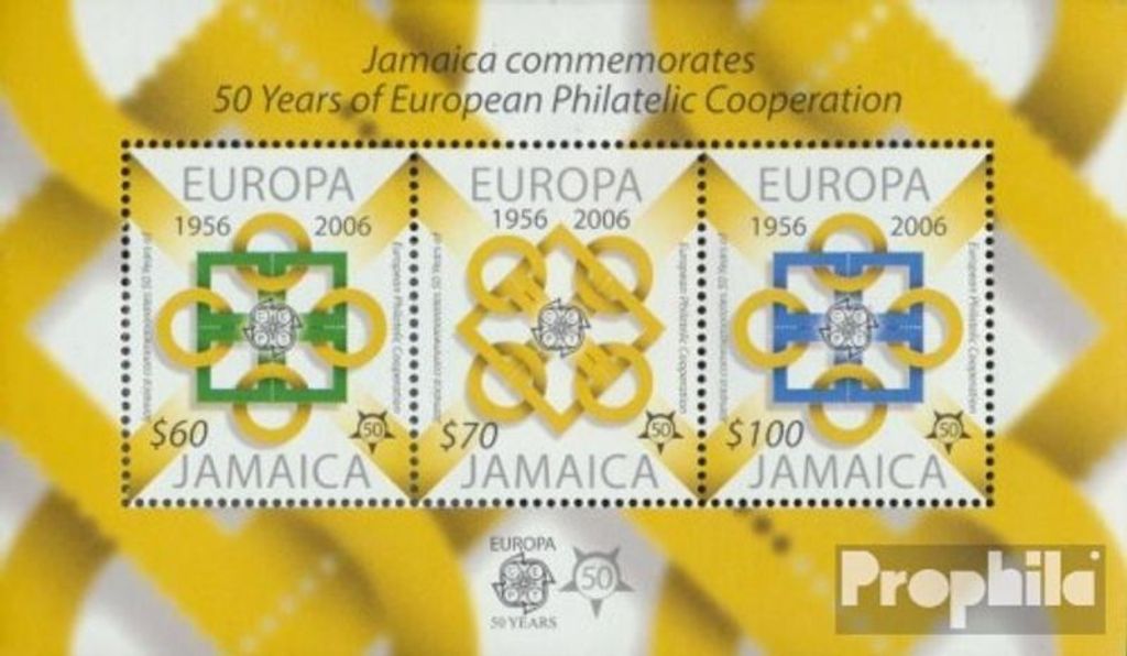 Briefmarken Jamaica 2005 Mi Block56 (kompl.Ausg.) postfrisch 50 Jahre Europamarken 2006