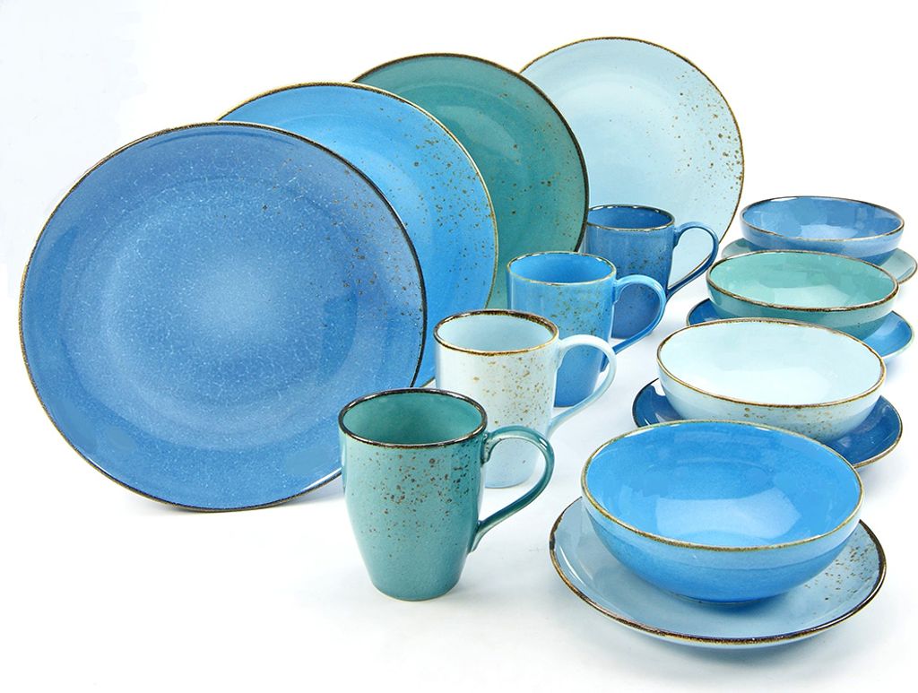 CreaTable 20063 Kombiservice Nature Collection AQUA 16 tlg. Produktbild 