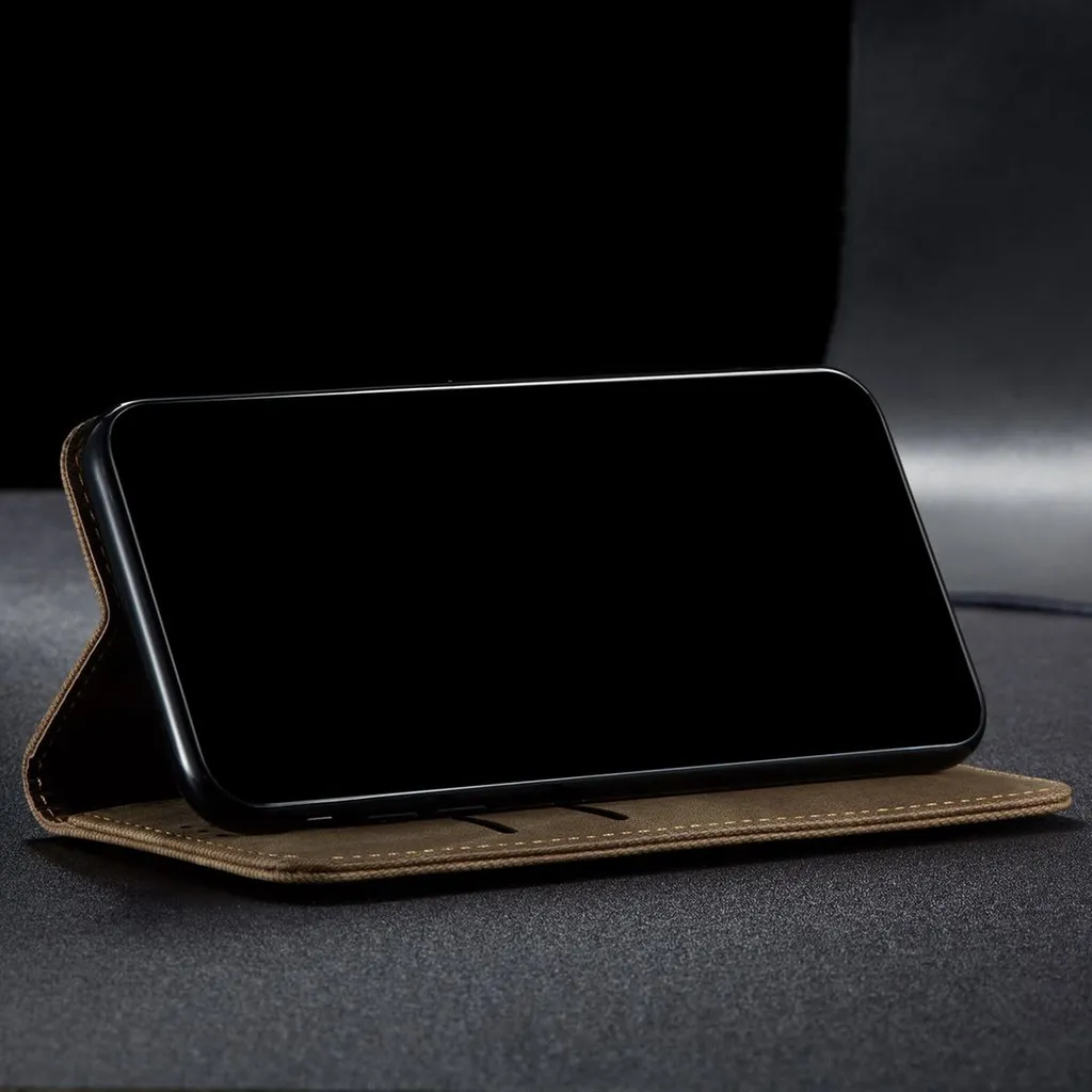 Cover Portafoglio Huawei Mate 30 Lite Pelle Khaki | Sottile e Robusta - 4