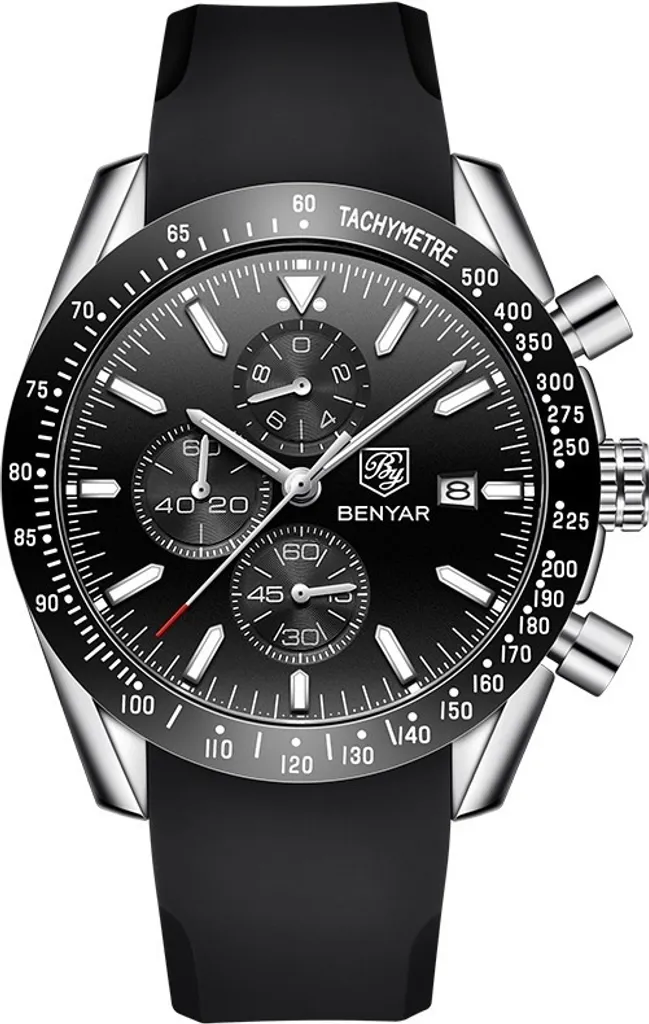 Montre Bracelet Homme Luxe - BENYAR Ogen Design Classique en Acier