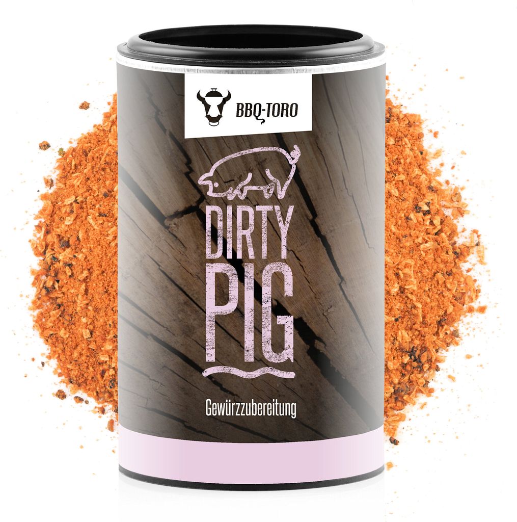 BBQ-Toro "Dirty Pig", 120 gr., Gewürzzubereitung für alle Schweinsgerichte wie Pulled Pork