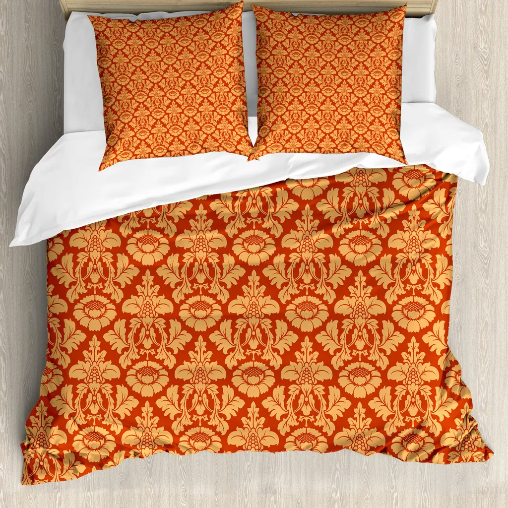 Copripiumino ABAKUHAUS Royal Victorian - Arancione Vermiglio 200x200