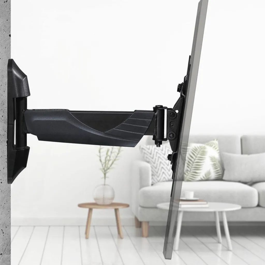 Support TV mural orientable pour supprimer les reflets de l'écran