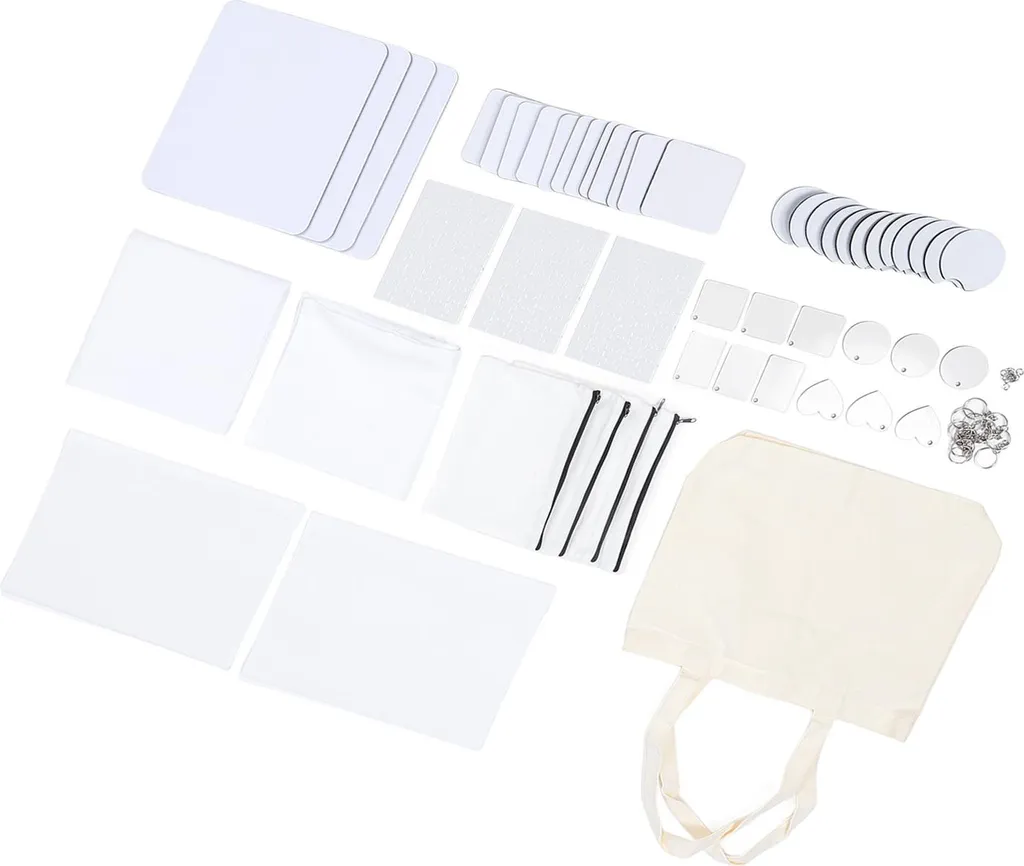 Kit Transfert Sublimation Blanc 77 Pièces Haute Précision pour Design