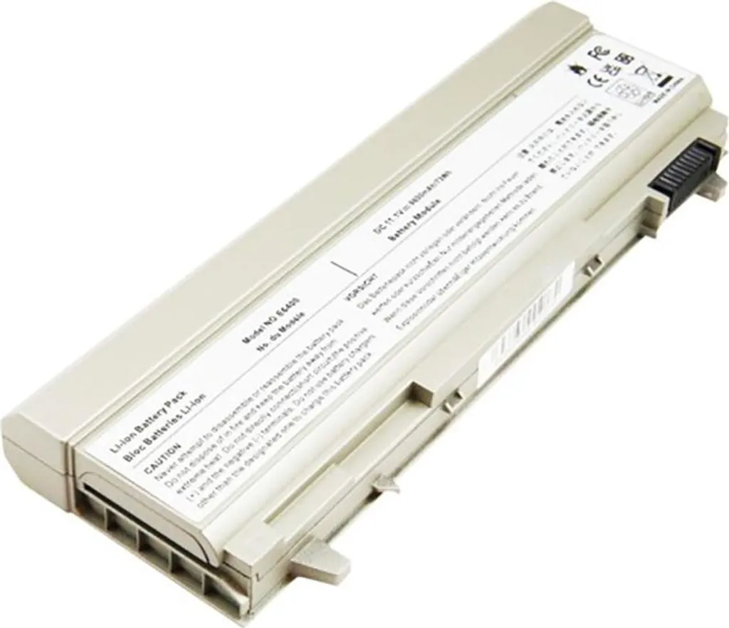 Batteria Potenziata Dell Latitude E6400 E6410 Avizar 6600mAh Bianca