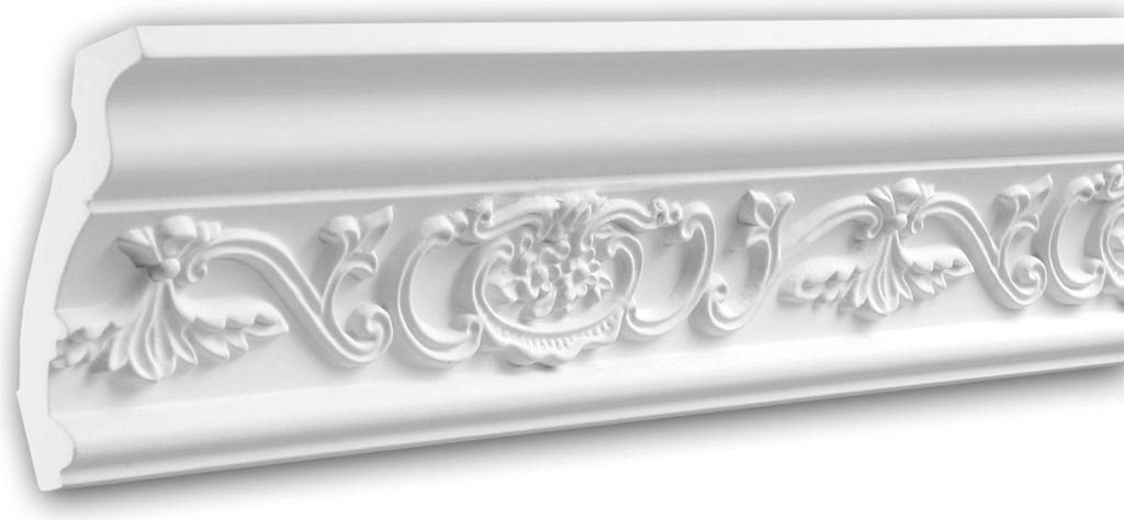 PROFHOME 150162 Eckleiste aus Polyurethan Deckenleiste Produktbild 