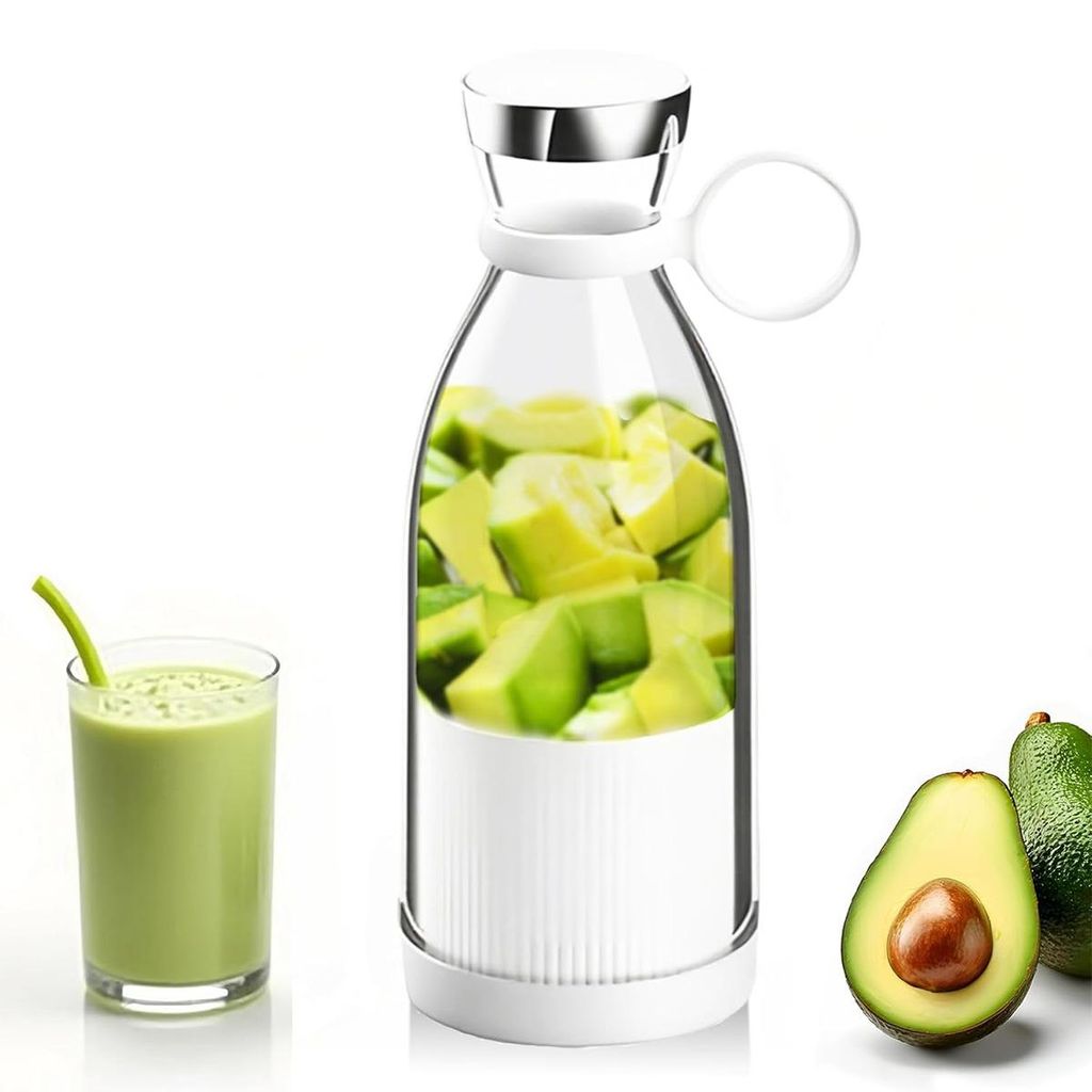 Frischsaft-Mixbecher, Smoothie-Maker mit tragbarem Deckel, 350 ml Fassungsvermögen, geeignet für frische Säfte, Milchshakes, Smoothies und Babybrei