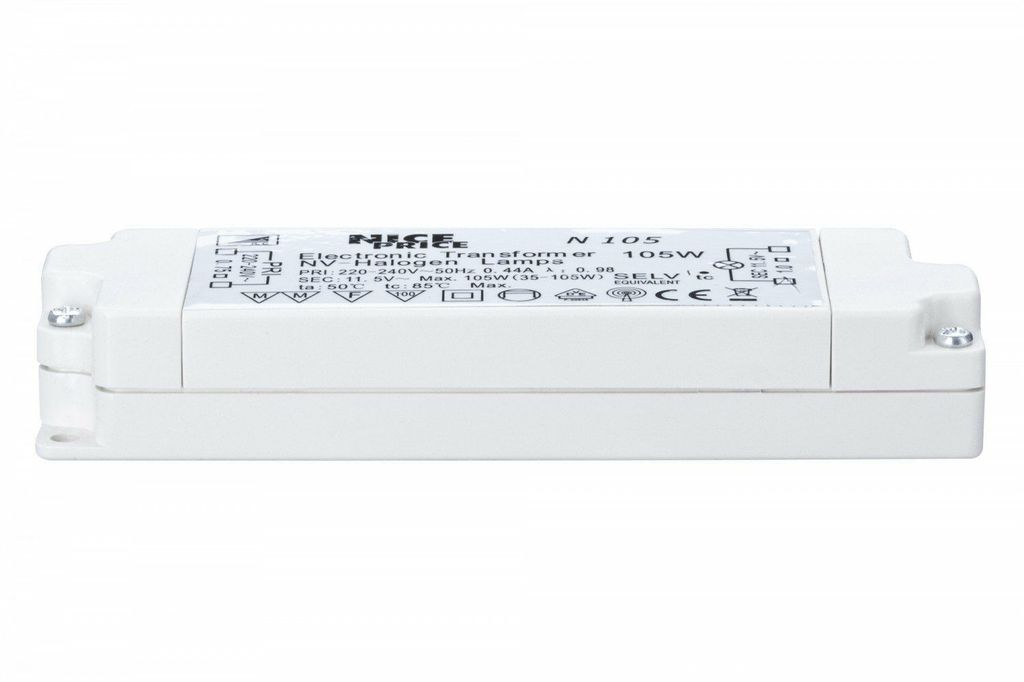 Elektronik Transformator dimmbar 12V Halogen 35-105 Watt Produktbild 
