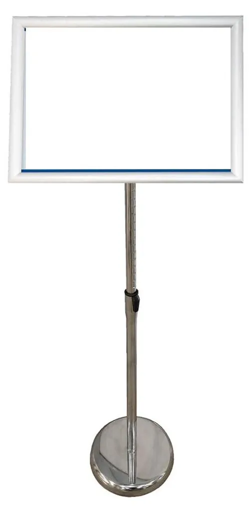 Cadre porte-affiche A3 argenté pour affichage mural panneau EUROPEL