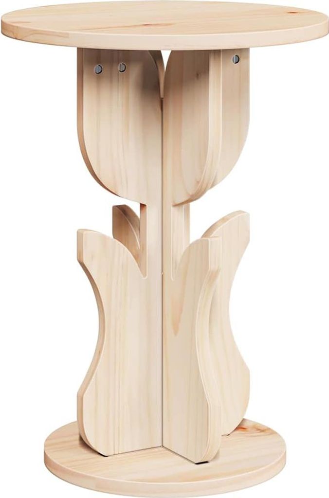 vidaXL Couchtisch Natur 39,5 x 39,5 x 53,5 cm Massivholz Kiefer