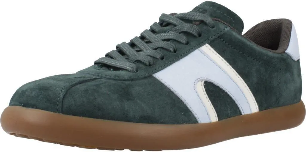 Baskets Basses Femme Camper Pelotas Soller en Daim Vert et Confort