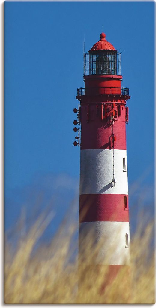 ARTland Leinwandbild Amrumer Leuchtturm Größe: 30x60 cm